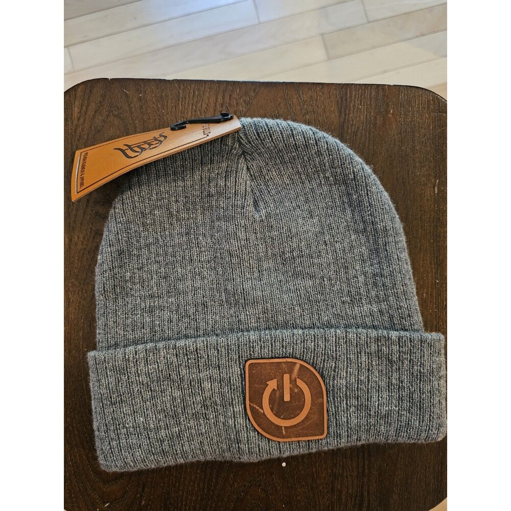 Branded Bills Knit Beanie Hat Grey One Size